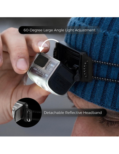 Linterna Frontal Recargable FLEXTAILGEAR 600 Lúmenes USB-C