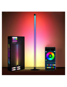 Lámpara de Piso LED RGB Inteligente 119 cm - Control Remoto