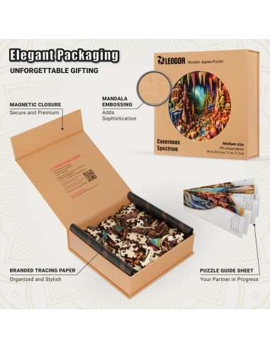 Rompecabezas de Madera LEOGOR 200 Piezas 29.5x29.2 cm