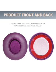 Almohadillas de Reemplazo para Auriculares Beats Solo 2/3 - Púrpura Oscuro 2