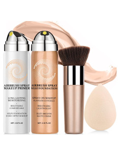 Spray de Base AirBrush Scarman 28.35g Natural - Cobertura Completa