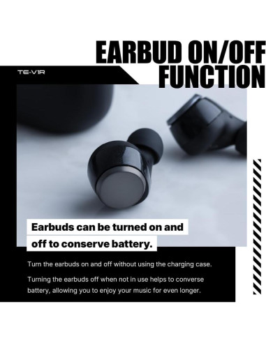 Auriculares Inalámbricos AVIOT TE-V1R con Cancelación de Ruido