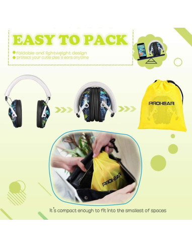 Auriculares Prohear 032 para Niños con Cancelación de Ruido 25dB