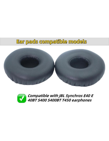 Almohadillas de Repuesto JBL Synchros E40 E40BT S400 S400BT Negro