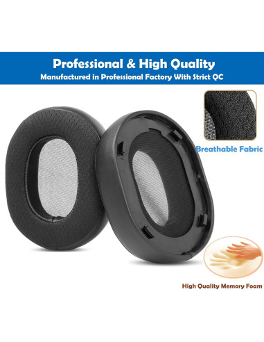 Almohadillas de Reemplazo Plantronics RIG 500 PRO HX/HA/HC - Espuma Viscoelástica Negra