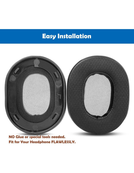 Almohadillas de Reemplazo Plantronics RIG 500 PRO HX/HA/HC - Espuma Viscoelástica Negra