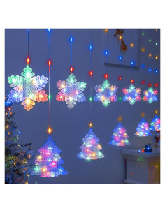 Luces de Ventana de Navidad 2M 160 LED BLOOMWIN RGB USB