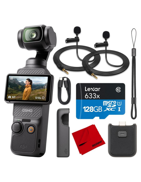 Cámara Gimbal DJI Osmo Pocket 3 4K 120fps + 2 Micrófonos Cámara Gimbal DJI Osmo Pocket 3 4K 120fps + 2 Micrófonos