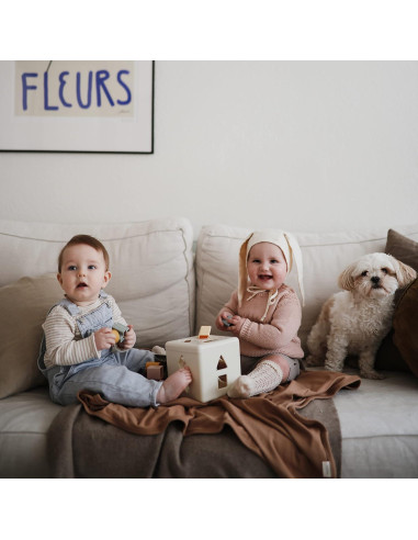 Caja de Clasificación de Formas Mushie - Juguete Educativo 12 Formas