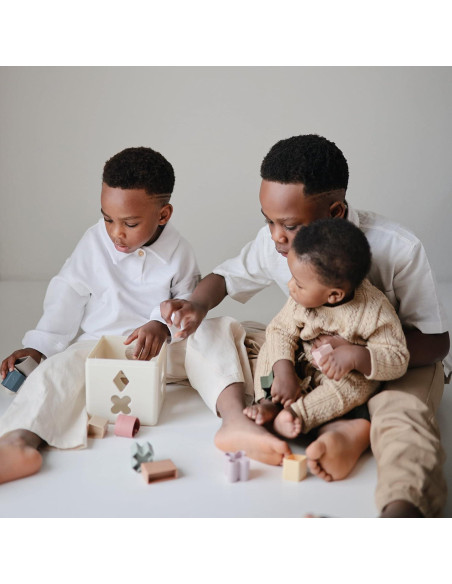 Caja de Clasificación de Formas Mushie - Juguete Educativo 12 Formas