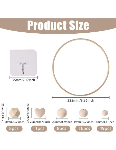 Kit DIY Marco de Madera Corazón Beinkmake 24 cm