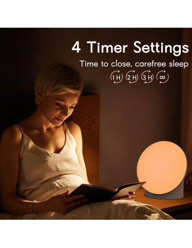 Luz Nocturna Eléctrica BrownNoise 12 Colores 10 Brillos Ajustables