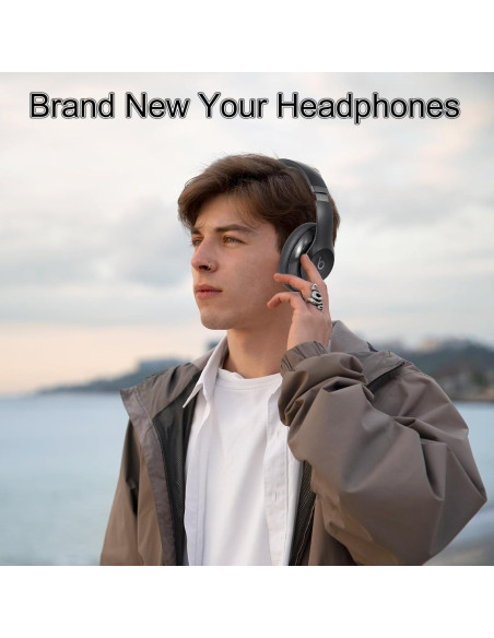 Almohadillas de Reemplazo GVOEARS para Auriculares Beats Studio Pro - Cuero de Proteína Negro Almohadillas de Reemplazo GVOEARS para Auriculares Beats Studio Pro - Cuero de Proteína Negro