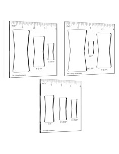 Plantilla de Router Decorativa Mariposa WIMNISV - Paquete de 3