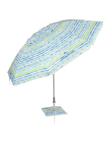 Sombrilla de Playa Tommy Bahama 2.44m con Ventilación y Ancla