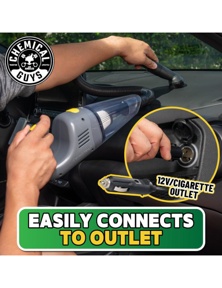 Aspiradora Portátil de Mano Chemical Guys DetailVac 110W