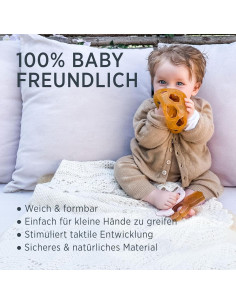 Pelota Estrella Hevea de Caucho Natural Ecológica 10.5cm 2