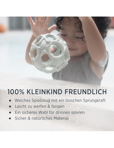 Pelota Estrella Hevea de Caucho Natural Ecológica 10.5cm