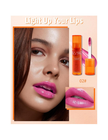 Brillo de Labios Hidratante 5.2g - Tinte Rosa No Pegajoso