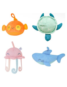 Juego de Juguetes de Baño de Felpa Copper Pearl - 4 Piezas