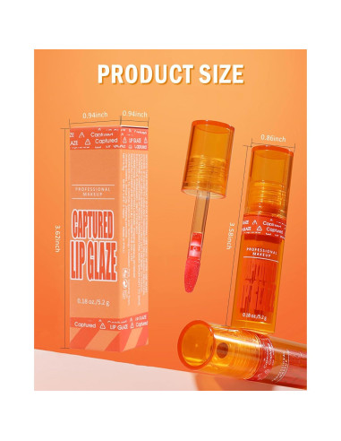 Brillo de Labios Hidratante 5.2g - Tinte Rosa No Pegajoso