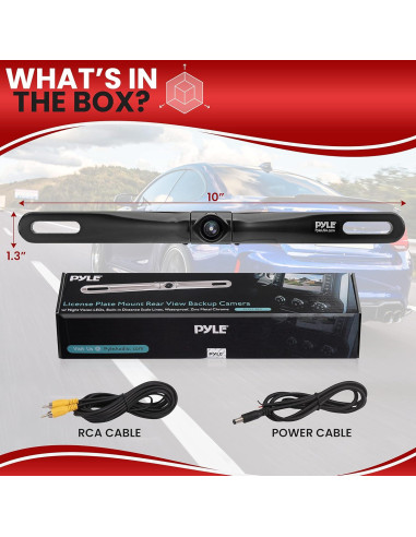 Cámara de Respaldo Pyle PLCM18BC Impermeable 420 TVL