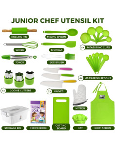 Juego de Cocina Real para Niños KEFF - Utensilios Montessori 2