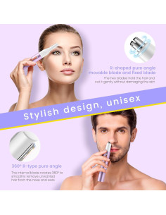 Recortador de Vello Nasal y Orejas Ginity 2025 Recargable 2