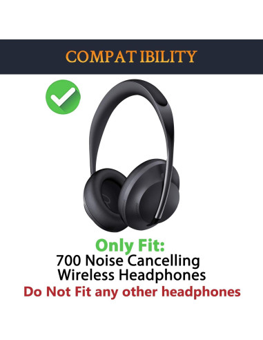 Almohadillas de Gel de Enfriamiento SOULWIT para Bose 700 - Negro