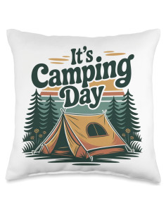 Camiseta de Camping Divertida 100% Poliéster 16x16