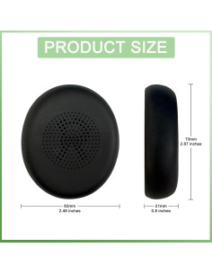 Almohadillas de Repuesto Jabra Evolve2 65/40 y Elite 45h - Espuma de Memoria 2
