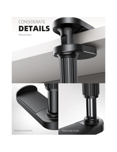 Soporte para Auriculares Lamicall DH03-B Ajustable Negro