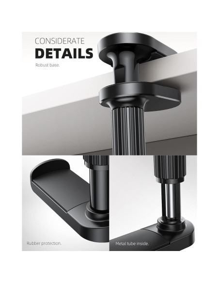 Soporte para Auriculares Lamicall DH03-B Ajustable Negro