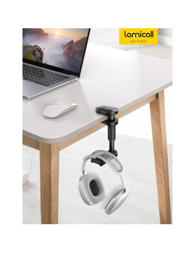 Soporte para Auriculares Lamicall DH03-B Ajustable Negro