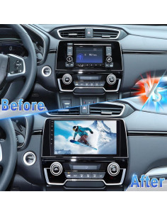 Radio Doble Din Slakerbe Android 14 9" GPS Carplay Honda CRV 2017-2021 2