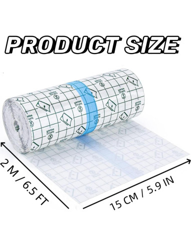 Vendaje Impermeable ANAMPION 15.24cm x 1.83m para Tatuajes