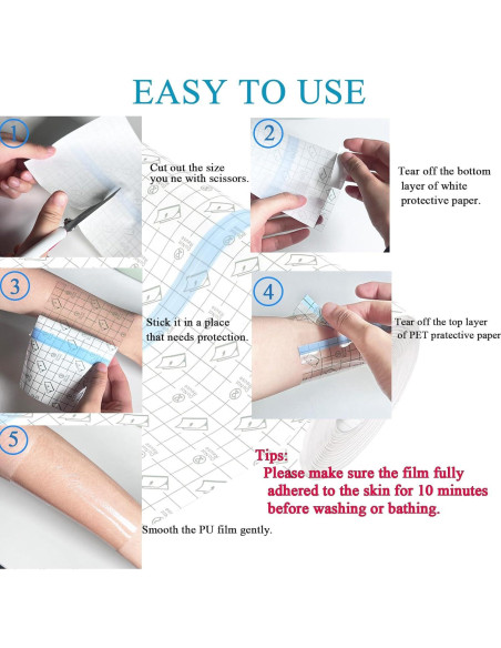 Vendaje Impermeable ANAMPION 15.24cm x 1.83m para Tatuajes