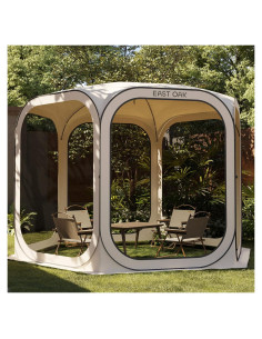 Carpa Pop-Up EAST OAK 3.05x3.05m Beige para Exterior