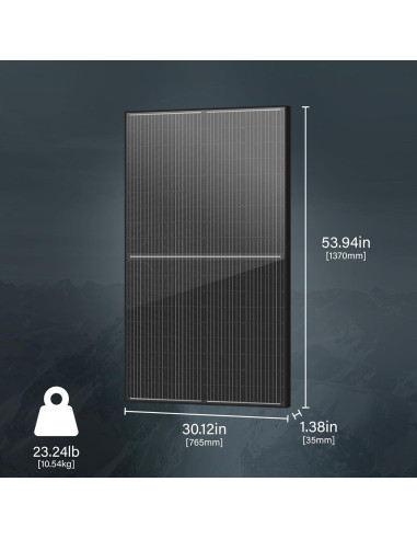 Panel Solar Bifacial 200W Newpowa 12V Alta Eficiencia