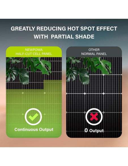 Panel Solar Bifacial 200W Newpowa 12V Alta Eficiencia