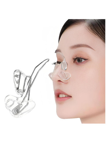 Moldeadores de Nariz Qiyuda 2 Pcs Silicona Acero Inoxidable