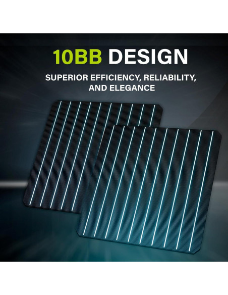 Panel Solar Bifacial 200W Newpowa 12V Alta Eficiencia