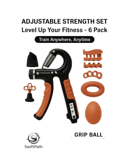 Kit de Entrenamiento de Agarre Genérico 6 Piezas Naranja