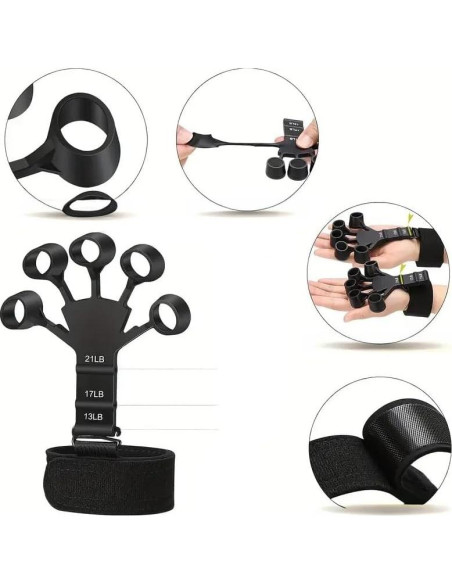 Kit de Entrenamiento de Agarre Genérico 6 Piezas Naranja