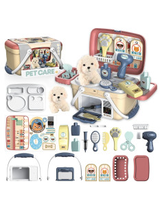 Juego de Cuidado de Mascotas KAEGREEL 23 Piezas para Niños
