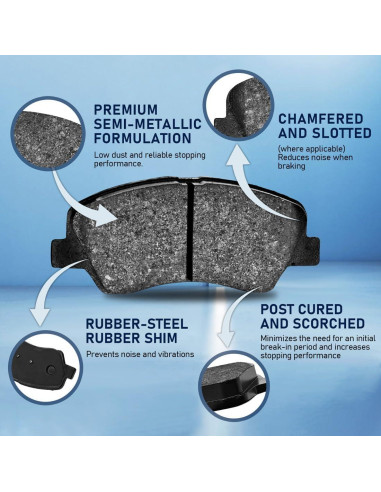 Juego de Pastillas de Freno Cerámicas Frontales Nxolnf para Toyota Yaris 2016-2019