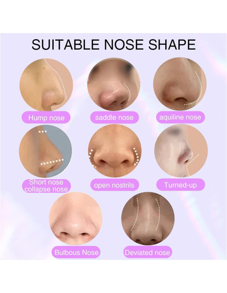 Moldeadores de Nariz Qiyuda 2 Pcs Silicona Acero Inoxidable