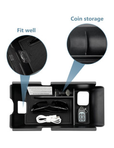 Organizador de Consola Central EVTIME para Camry 2024-2025 Negro 2