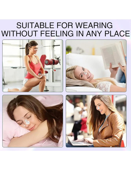 Moldeadores de Nariz Qiyuda 2 Pcs Silicona Acero Inoxidable