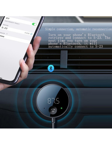 Transmisor FM Bluetooth Eppfun para Coche 5.0 AUX 3.5mm